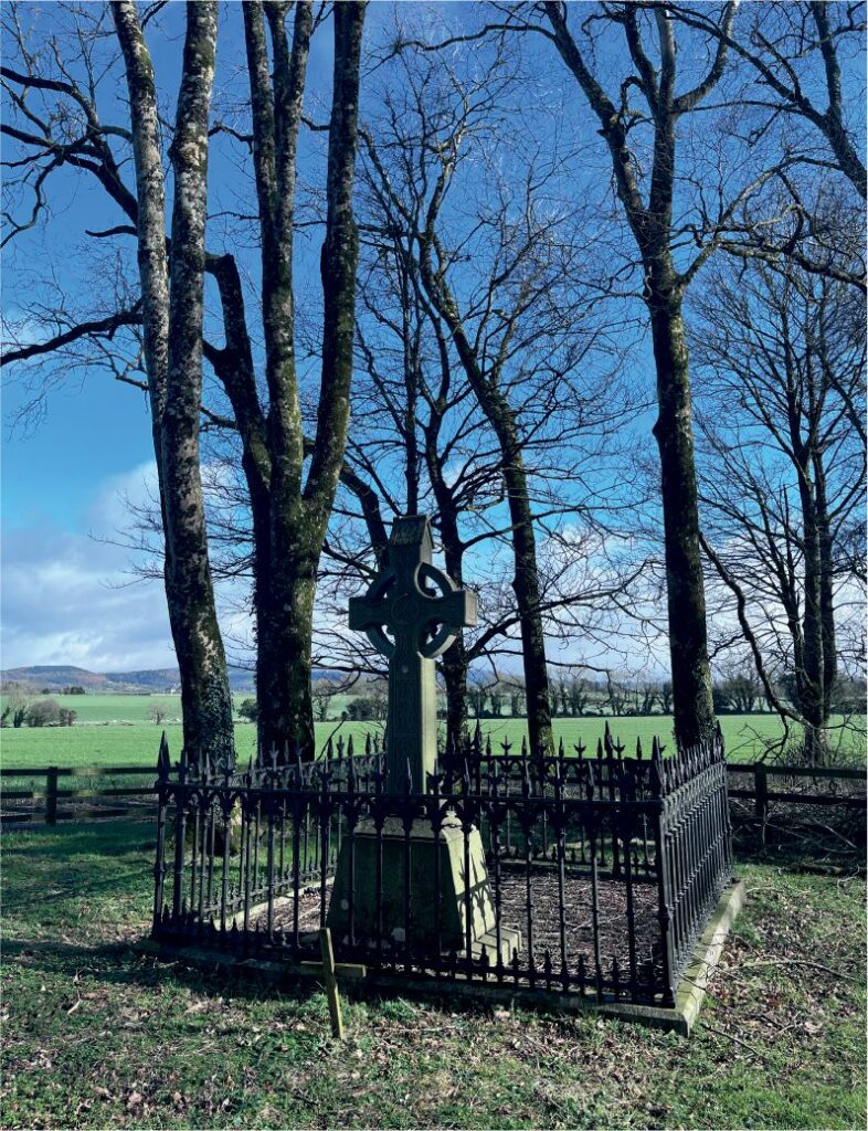 photo of the resting place of E Odell esq of Carriglea feature at carriglea outdoor walking trails