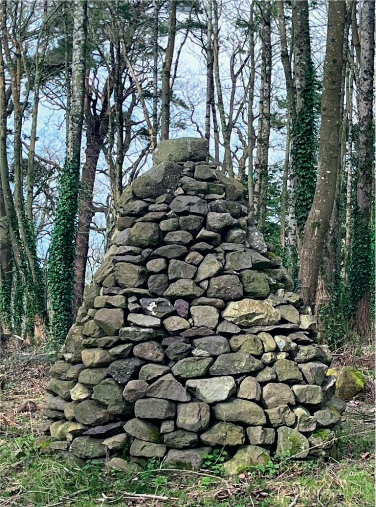 photo of the cairn feature at carriglea outdoor walking trails